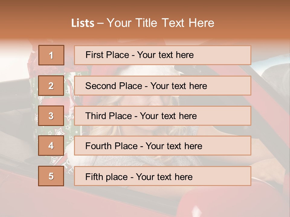 Fashion Slim Expression PowerPoint Template