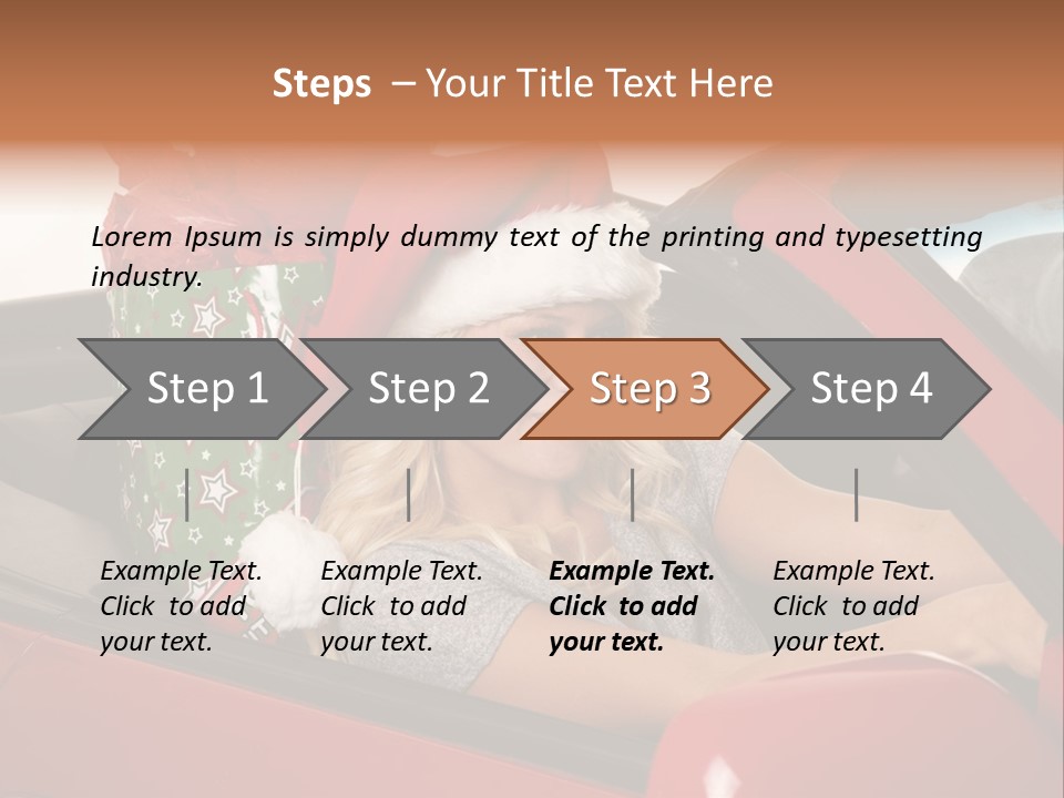 Fashion Slim Expression PowerPoint Template