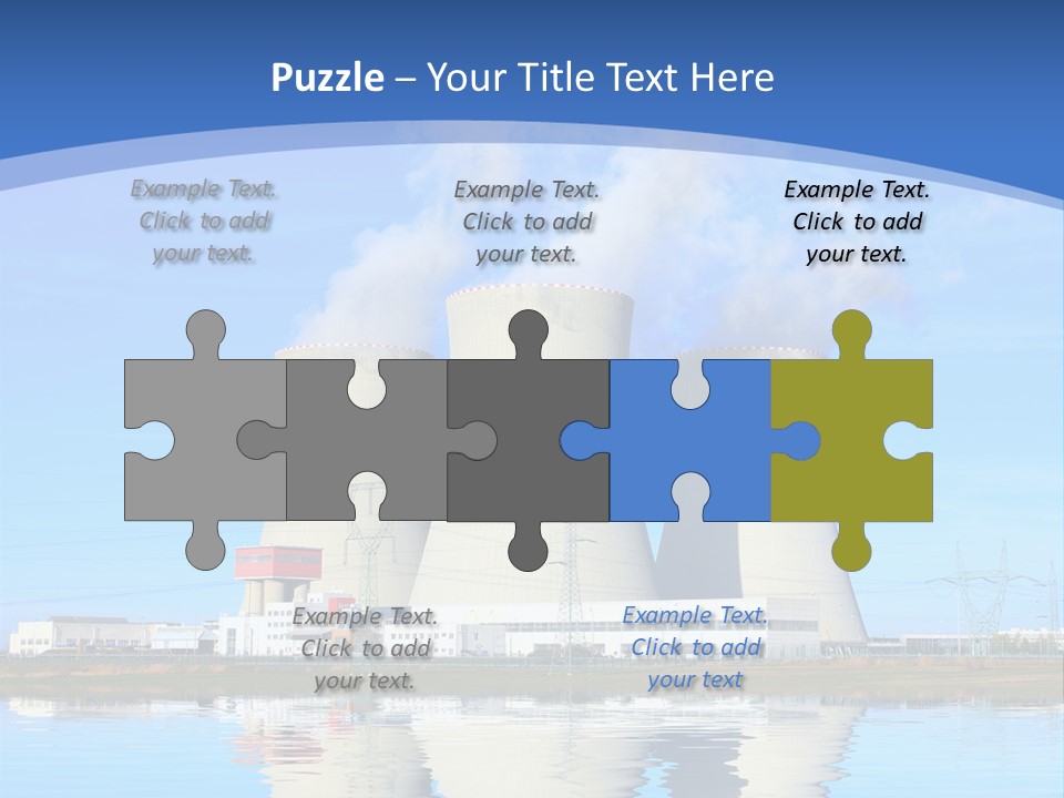 Station Pollution Turbine PowerPoint Template