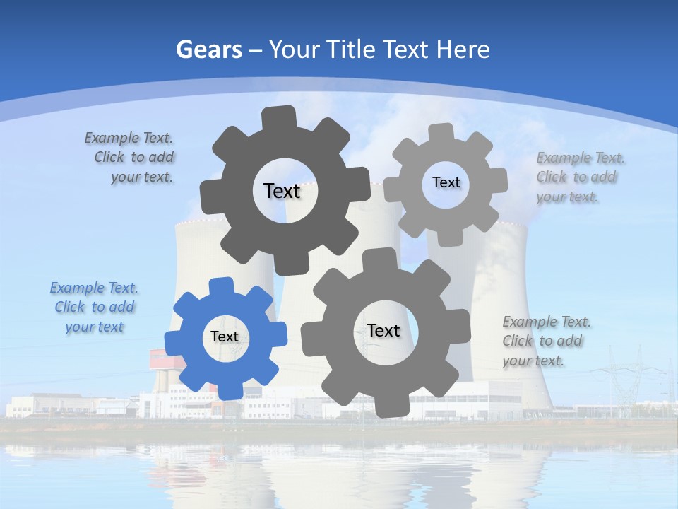 Station Pollution Turbine PowerPoint Template