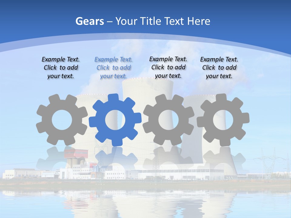 Station Pollution Turbine PowerPoint Template