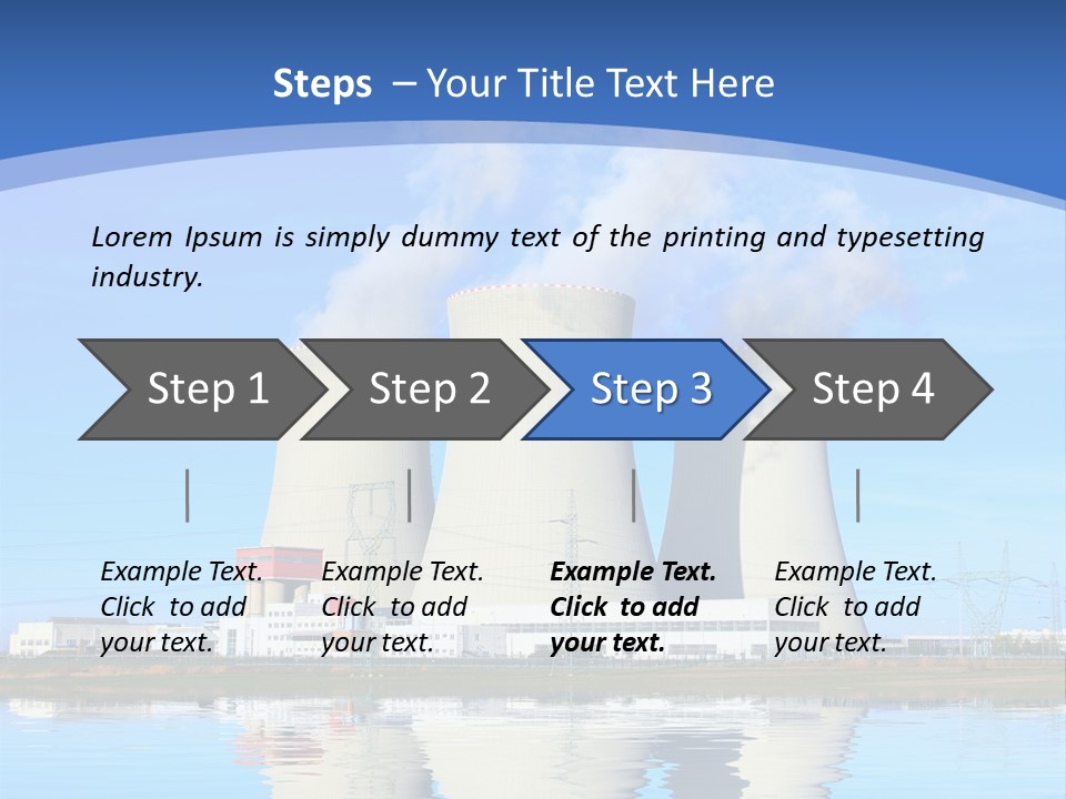 Station Pollution Turbine PowerPoint Template
