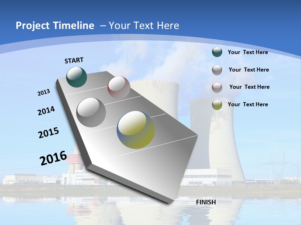 Station Pollution Turbine PowerPoint Template