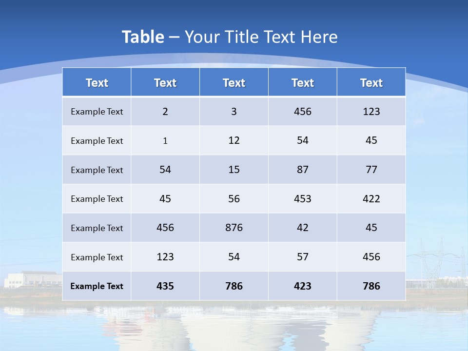 Station Pollution Turbine PowerPoint Template