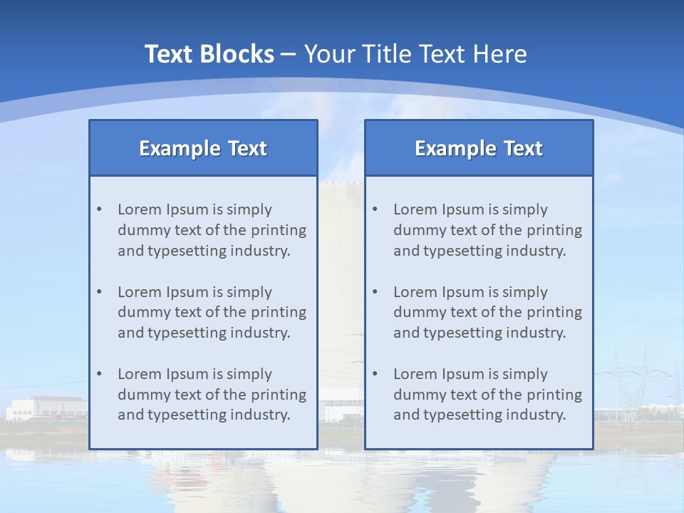 Station Pollution Turbine PowerPoint Template