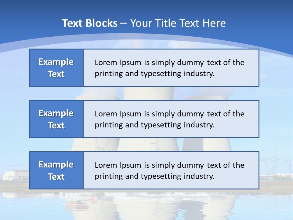 Station Pollution Turbine PowerPoint Template
