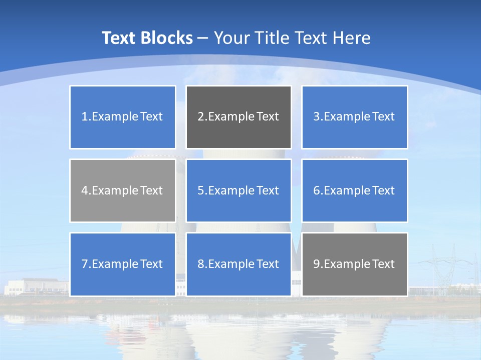 Station Pollution Turbine PowerPoint Template