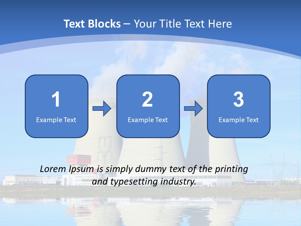 Station Pollution Turbine PowerPoint Template