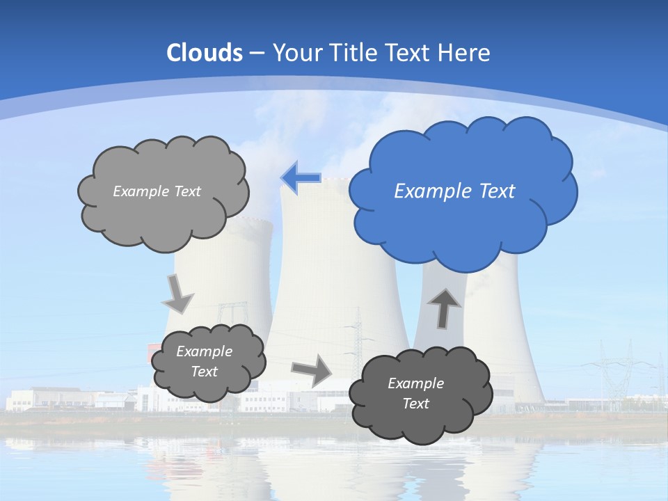 Station Pollution Turbine PowerPoint Template