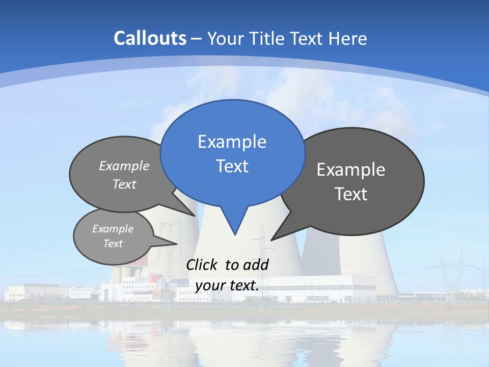 Station Pollution Turbine PowerPoint Template