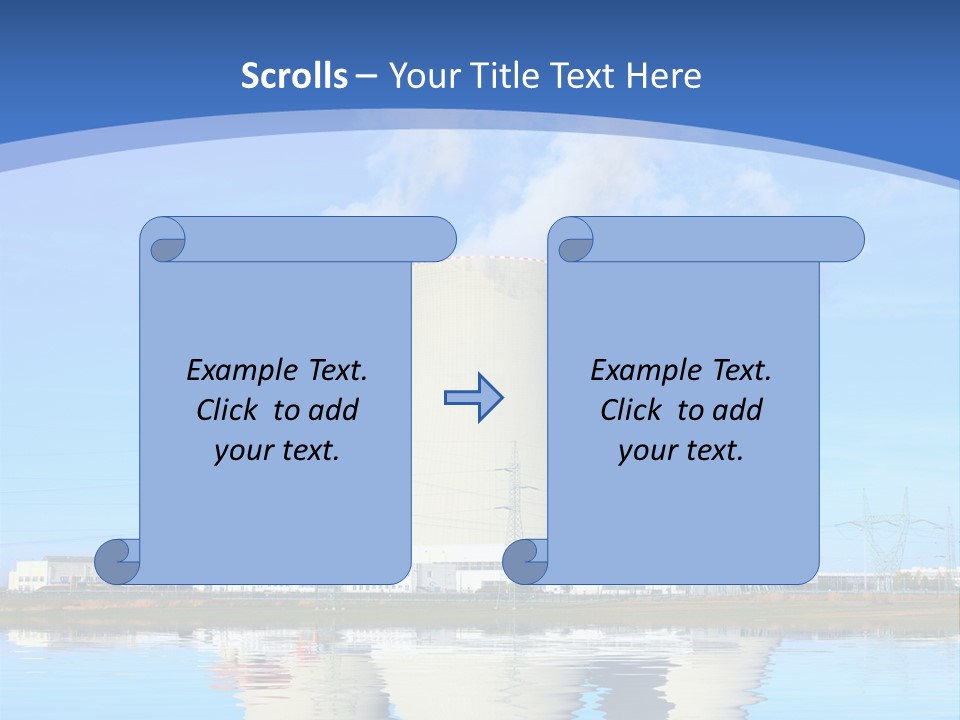 Station Pollution Turbine PowerPoint Template