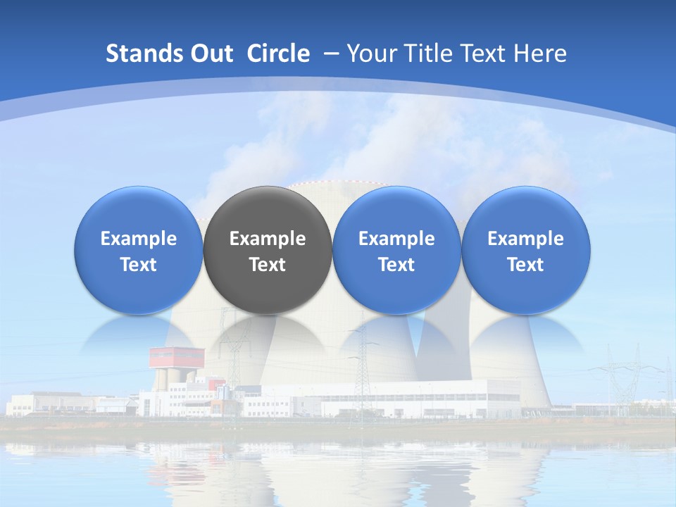 Station Pollution Turbine PowerPoint Template