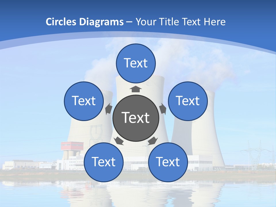 Station Pollution Turbine PowerPoint Template