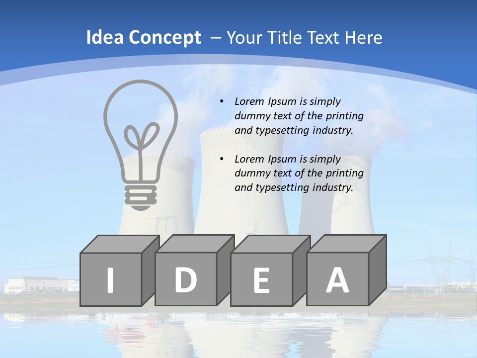 Station Pollution Turbine PowerPoint Template