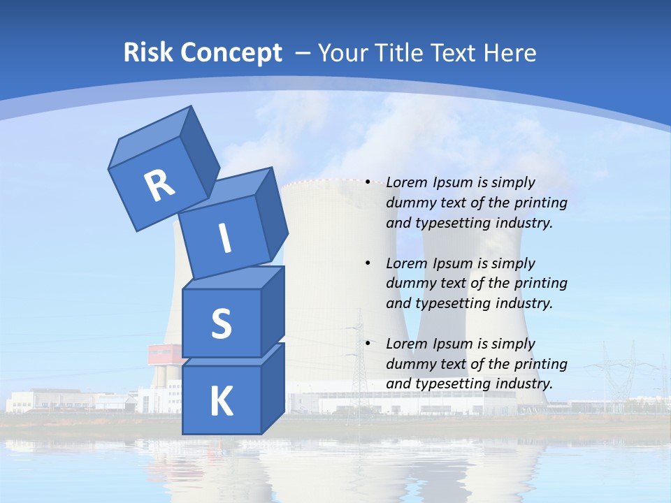 Station Pollution Turbine PowerPoint Template