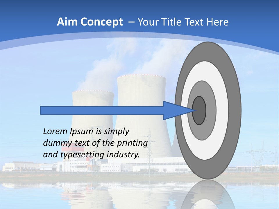 Station Pollution Turbine PowerPoint Template