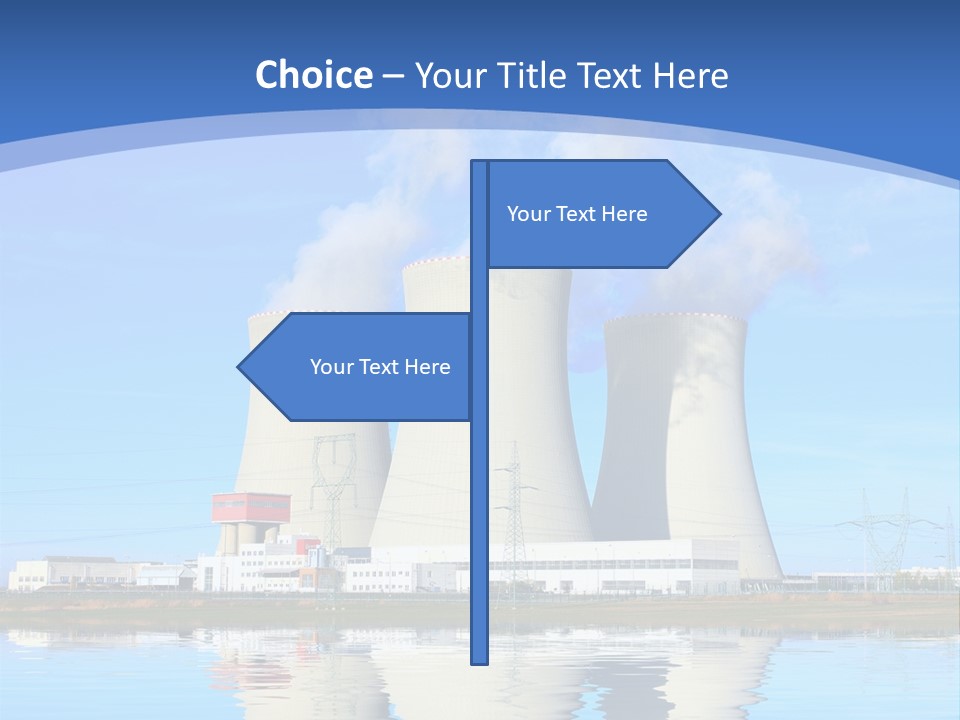 Station Pollution Turbine PowerPoint Template