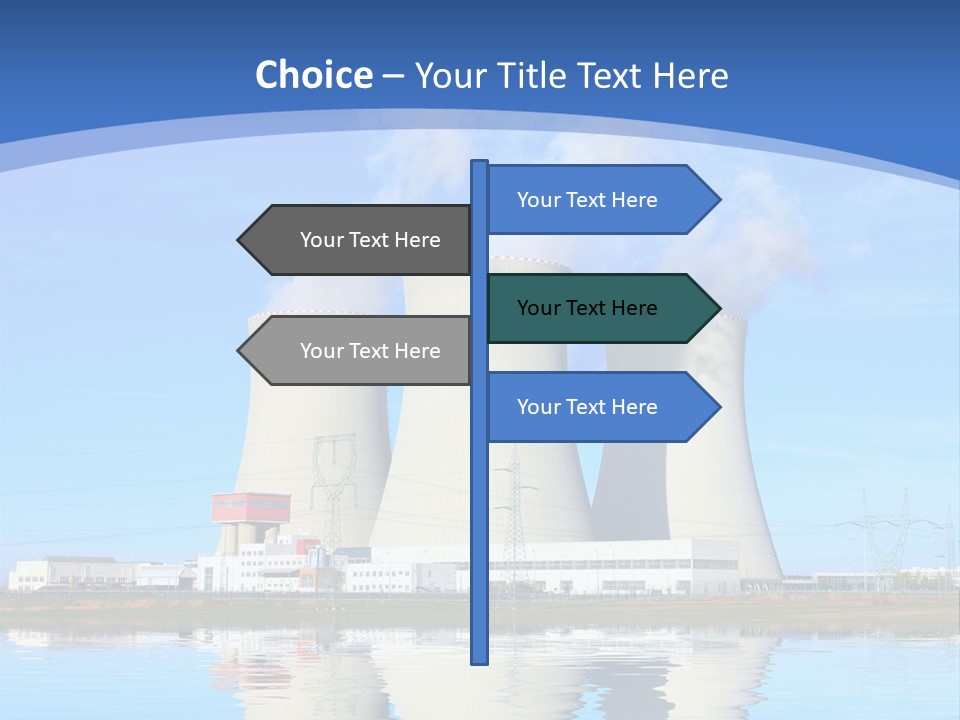 Station Pollution Turbine PowerPoint Template