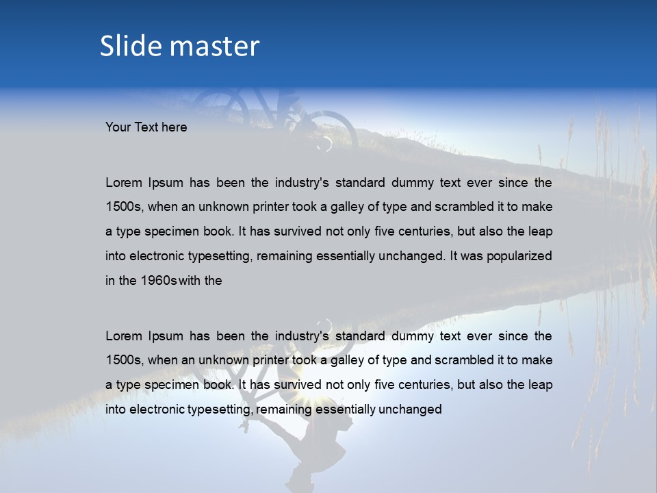 Blur Blurry Silhouette PowerPoint Template