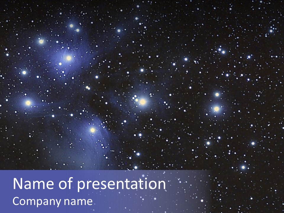 Milkyway Nature Astrophotography PowerPoint Template