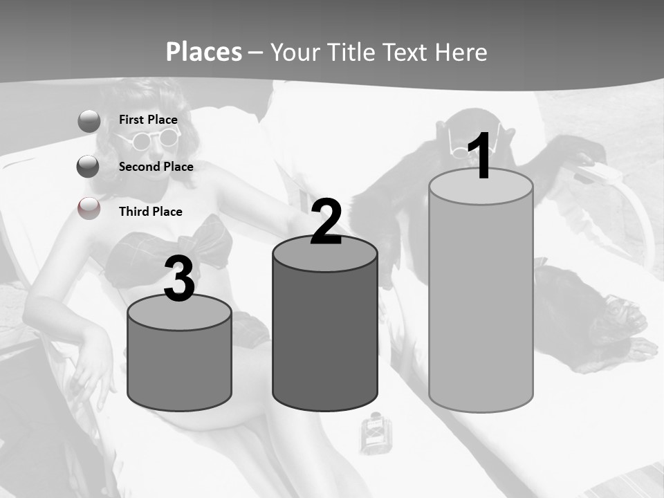 Vacation Sunbathe Sunglasses PowerPoint Template