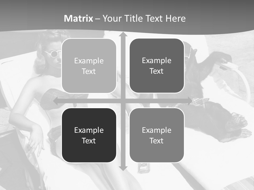 Vacation Sunbathe Sunglasses PowerPoint Template