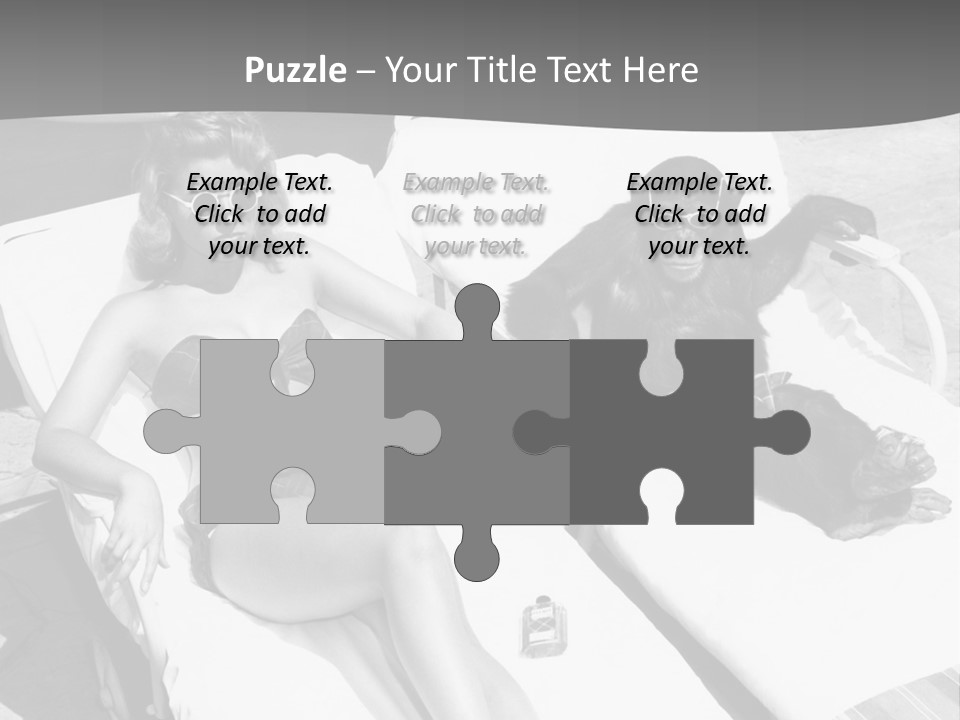 Vacation Sunbathe Sunglasses PowerPoint Template