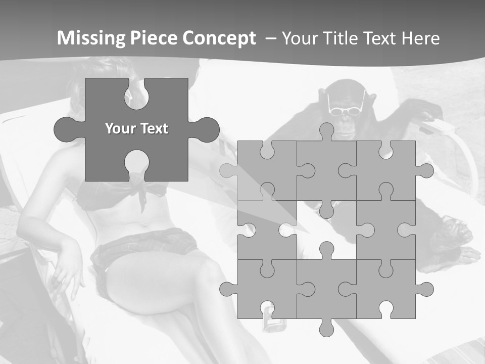 Vacation Sunbathe Sunglasses PowerPoint Template