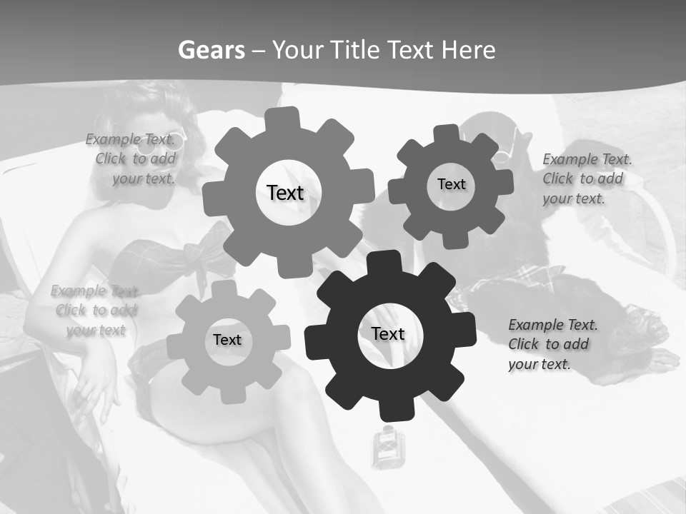 Vacation Sunbathe Sunglasses PowerPoint Template