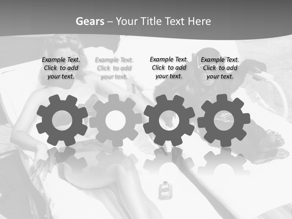 Vacation Sunbathe Sunglasses PowerPoint Template