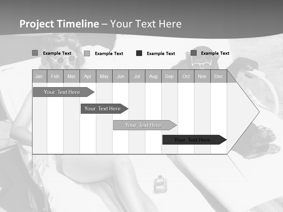 Vacation Sunbathe Sunglasses PowerPoint Template