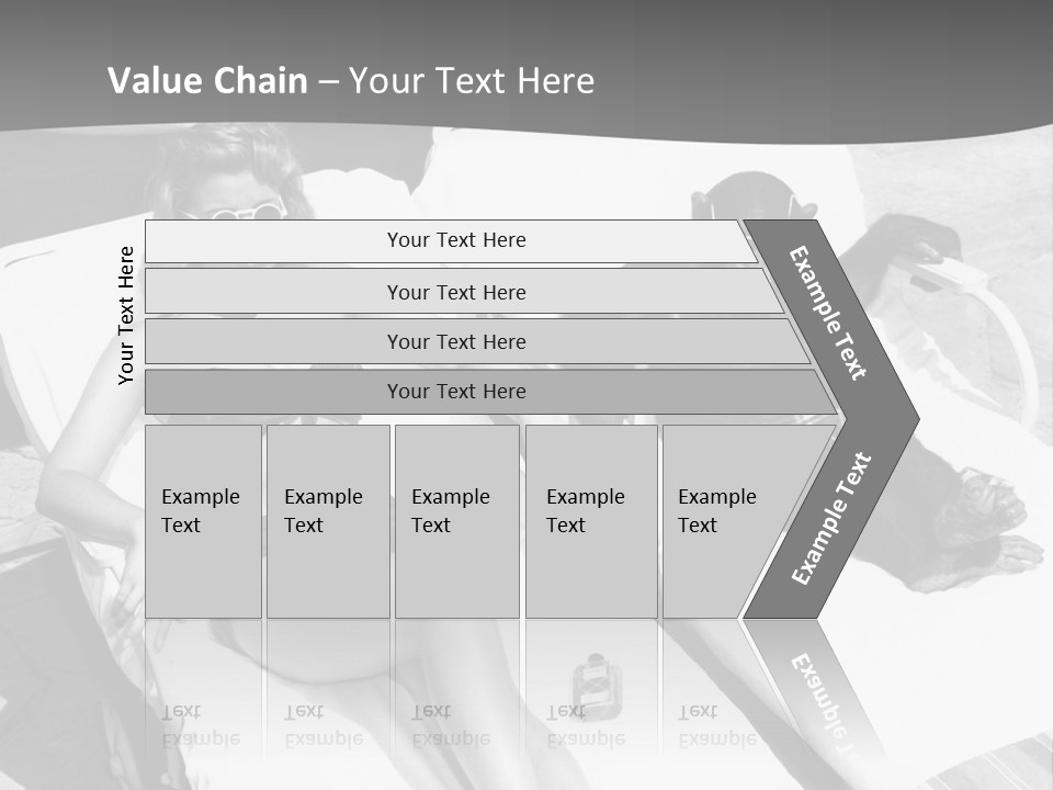 Vacation Sunbathe Sunglasses PowerPoint Template