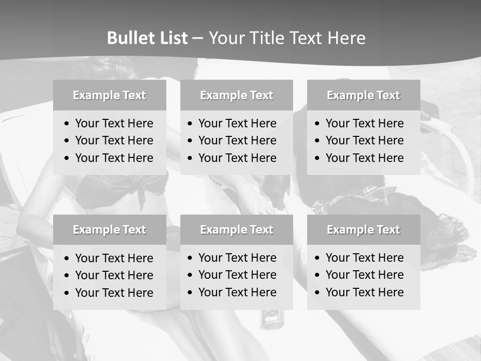 Vacation Sunbathe Sunglasses PowerPoint Template