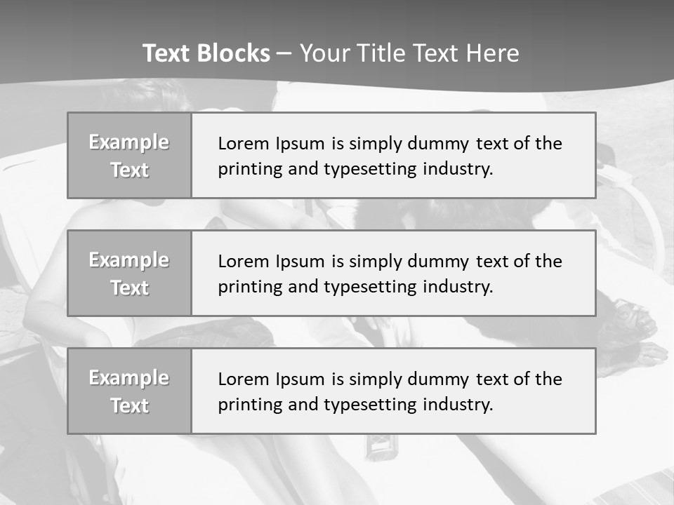 Vacation Sunbathe Sunglasses PowerPoint Template