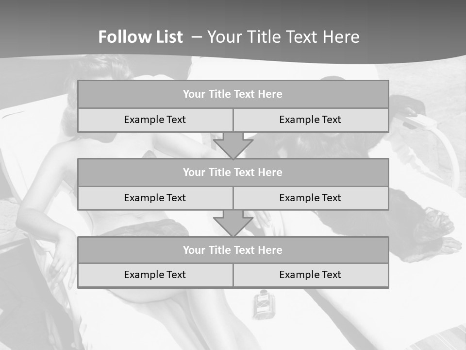 Vacation Sunbathe Sunglasses PowerPoint Template