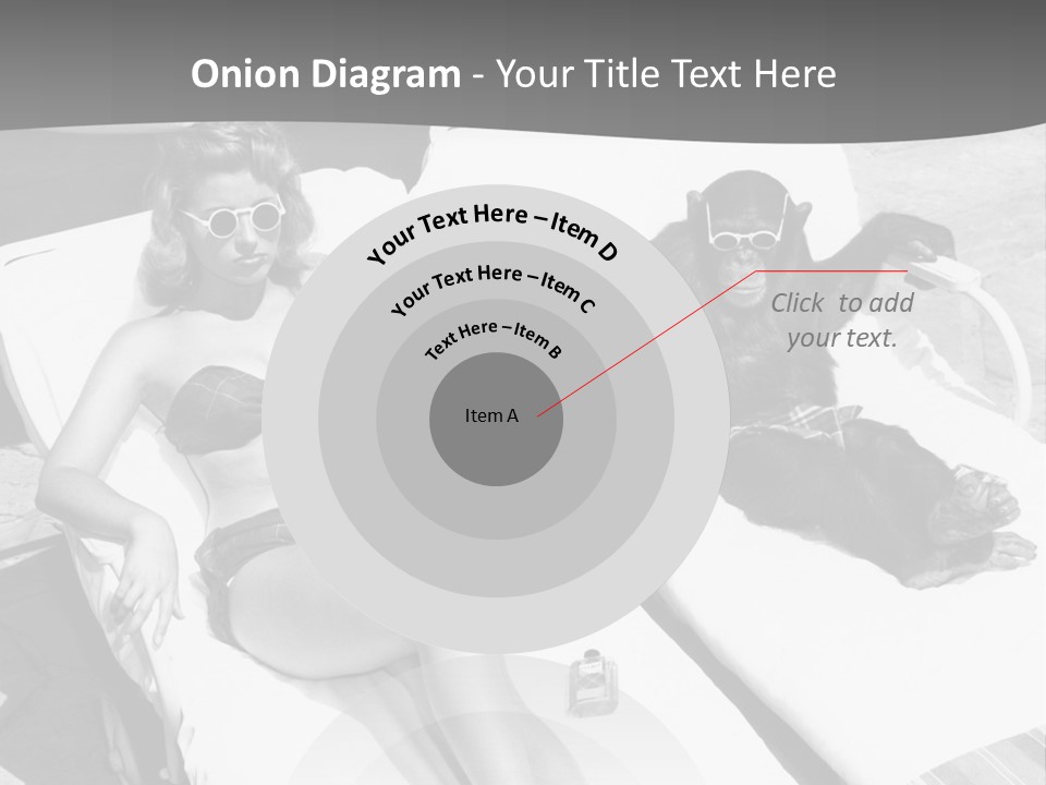 Vacation Sunbathe Sunglasses PowerPoint Template