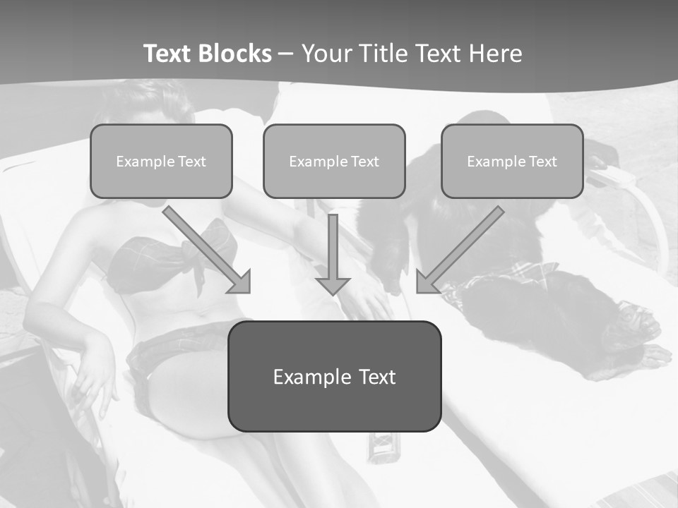 Vacation Sunbathe Sunglasses PowerPoint Template