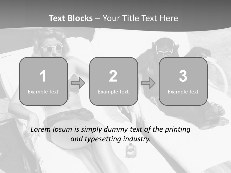 Vacation Sunbathe Sunglasses PowerPoint Template