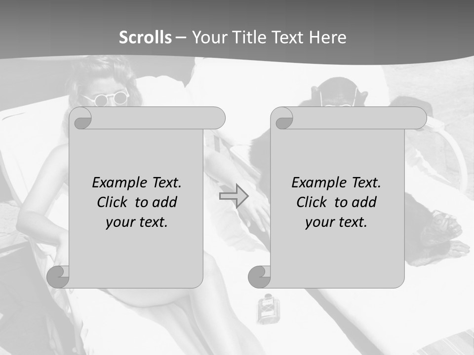 Vacation Sunbathe Sunglasses PowerPoint Template