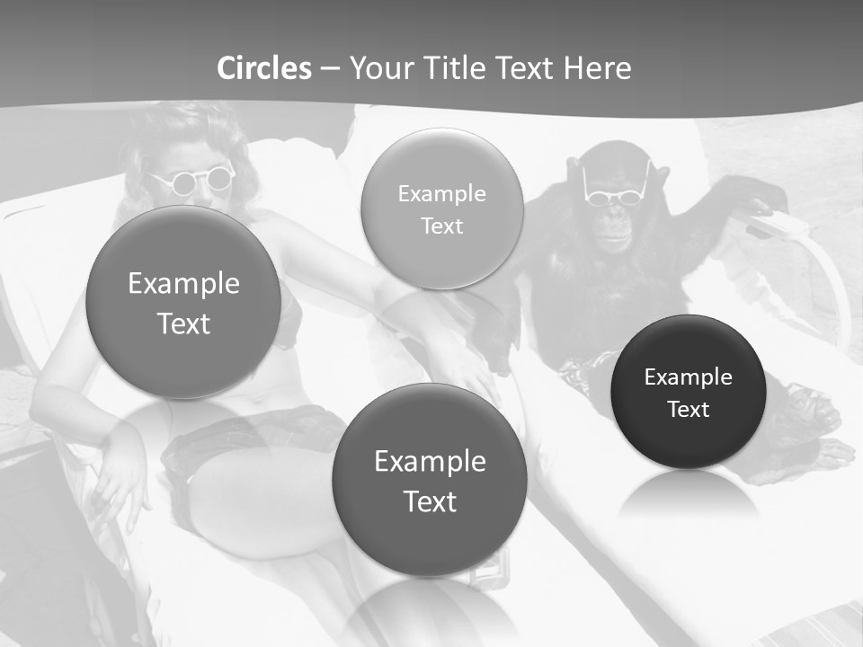 Vacation Sunbathe Sunglasses PowerPoint Template