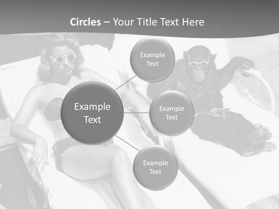 Vacation Sunbathe Sunglasses PowerPoint Template