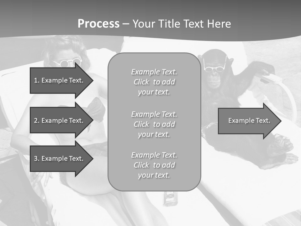Vacation Sunbathe Sunglasses PowerPoint Template