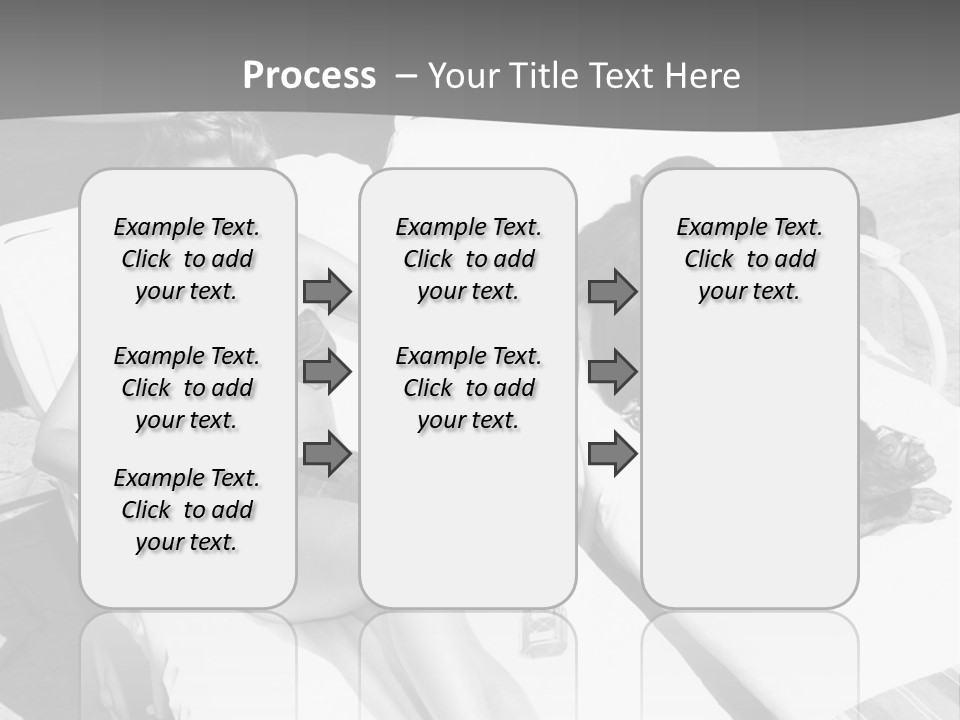 Vacation Sunbathe Sunglasses PowerPoint Template