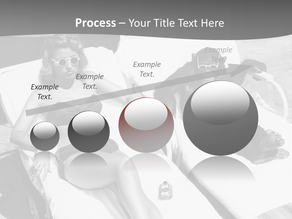 Vacation Sunbathe Sunglasses PowerPoint Template