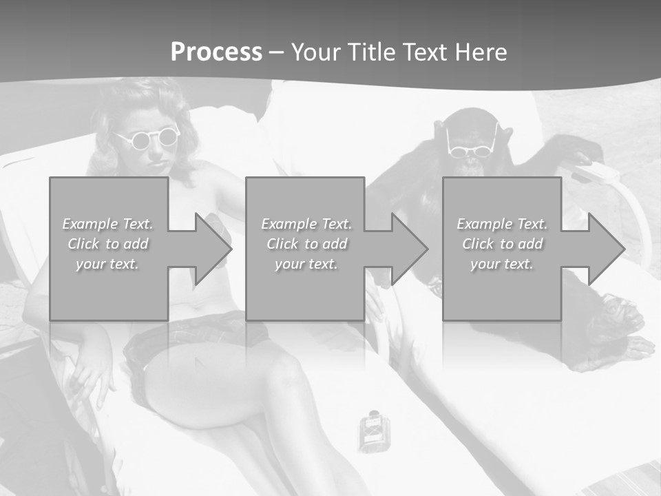 Vacation Sunbathe Sunglasses PowerPoint Template