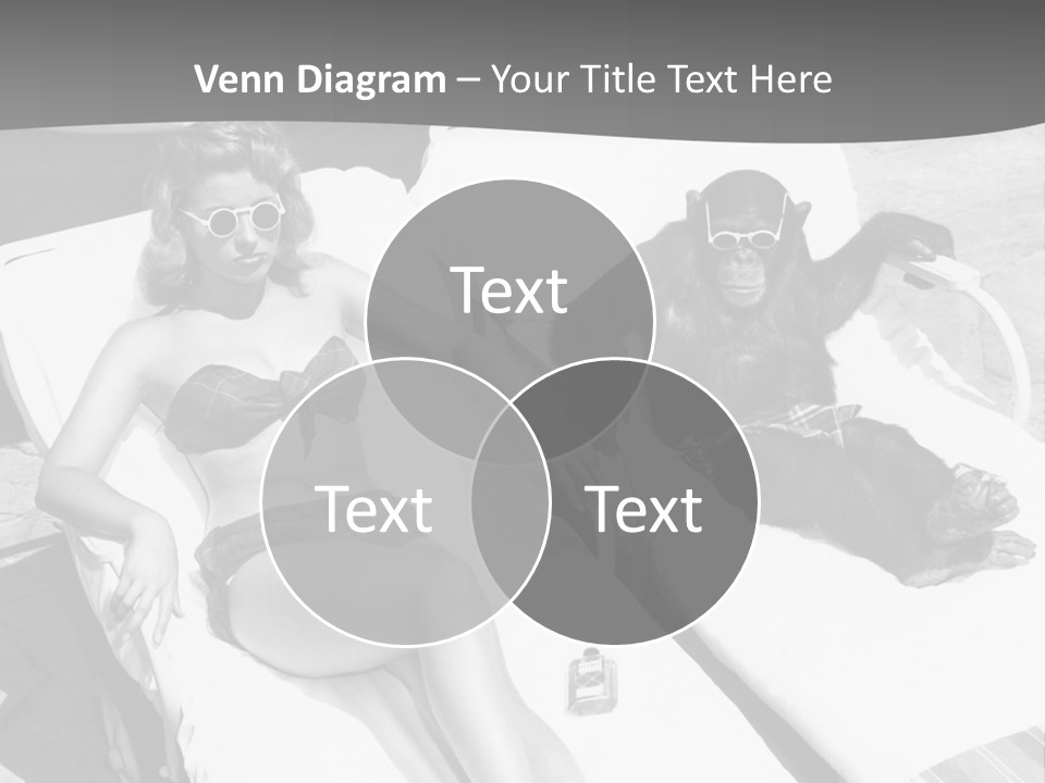 Vacation Sunbathe Sunglasses PowerPoint Template