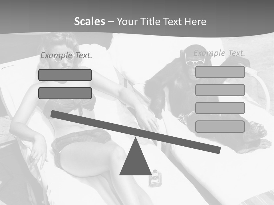 Vacation Sunbathe Sunglasses PowerPoint Template