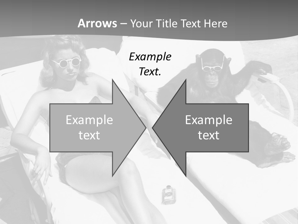 Vacation Sunbathe Sunglasses PowerPoint Template