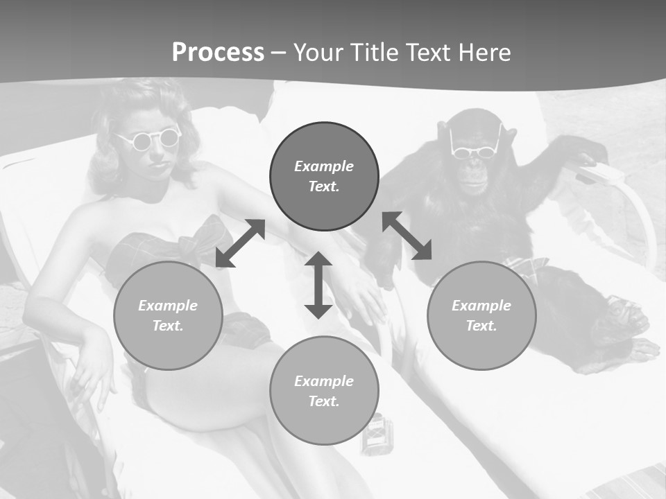 Vacation Sunbathe Sunglasses PowerPoint Template