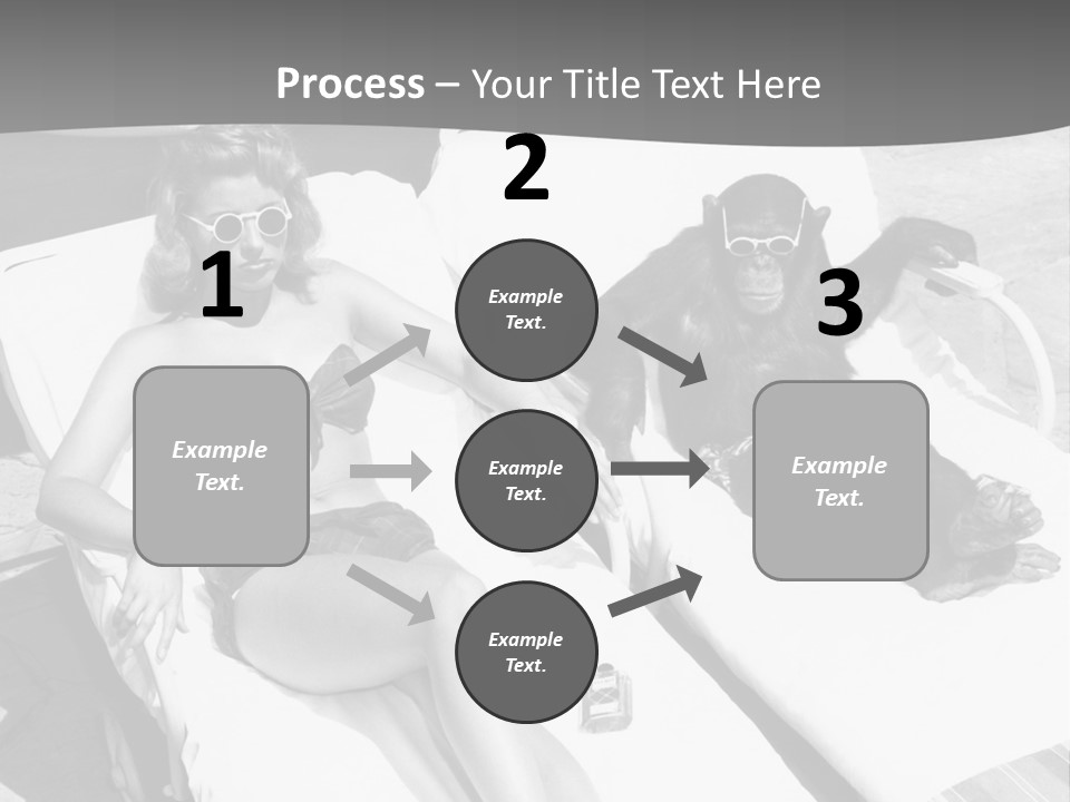 Vacation Sunbathe Sunglasses PowerPoint Template